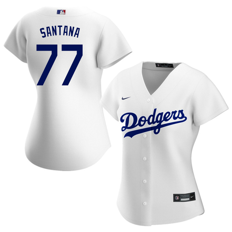 Nike Women #77 Dennis Santana Los Angeles Dodgers Baseball Jerseys Sale-White
